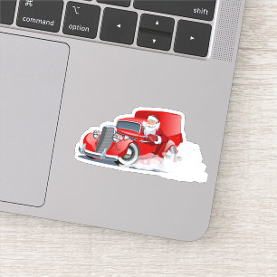 Pegatina tarjeta de Navidades de saludo de personalizado