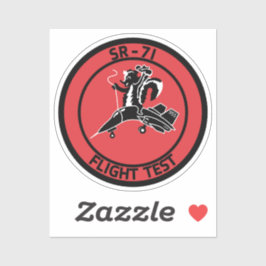 Pegatina Tarjeta de prueba de vuelo SR-71