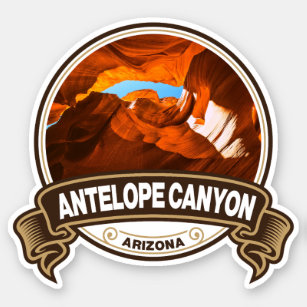 Pegatina Tarjeta de viaje Antelope Canyon Arizona