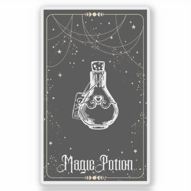 Pegatina tarjeta Magic Potion (Anverso)