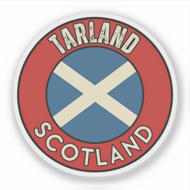 Pegatina Tarland, Escocia (Anverso)