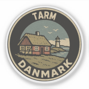 Pegatina Tarm, Dinamarca Danmark