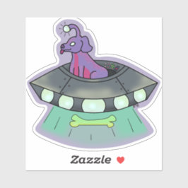 Pegatina Taro the Alien Dog