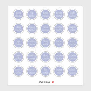 Pegatina Tarrito cosmético mini personalizable de lavanda d