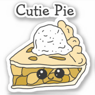 Pegatina Tarta de manzana Cutie Pie Sticker de dibujos anim
