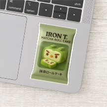 Tarta enrollada de matcha Iron T.: Arte de snack j