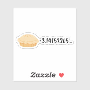 Pegatina Tarta, pi, 3 141592653, comida, química, física,