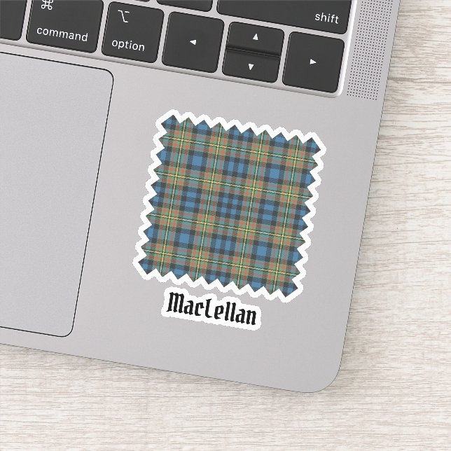 Pegatina Tartan Antiguo del Clan MacLellan (Detalle)
