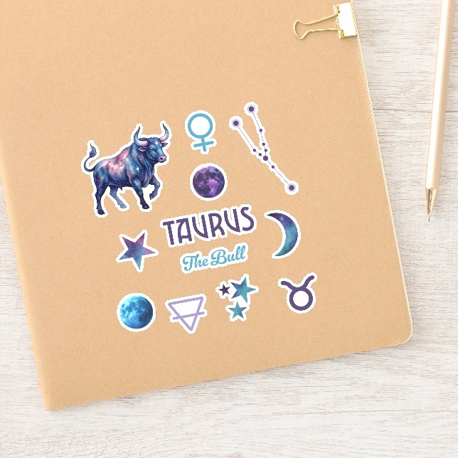 Pegatina Taurus Zodiac Sticker Collection (Cuaderno)