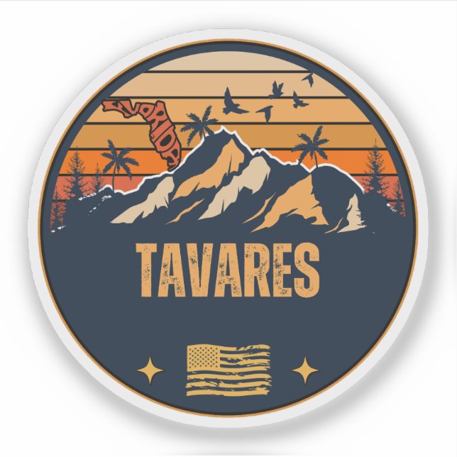 Pegatina Tavares, Florida  (Anverso)