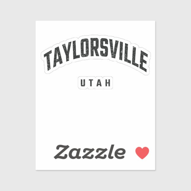 Pegatina Taylorsville Utah (Hoja)