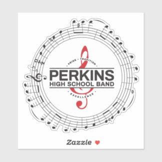 Pegatina Taza de notas musicales