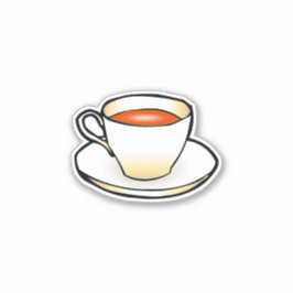 Pegatina Taza de té