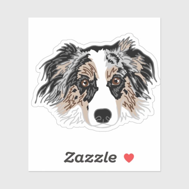 Pegatina Taza para mamá de perro Aussie (Hoja)