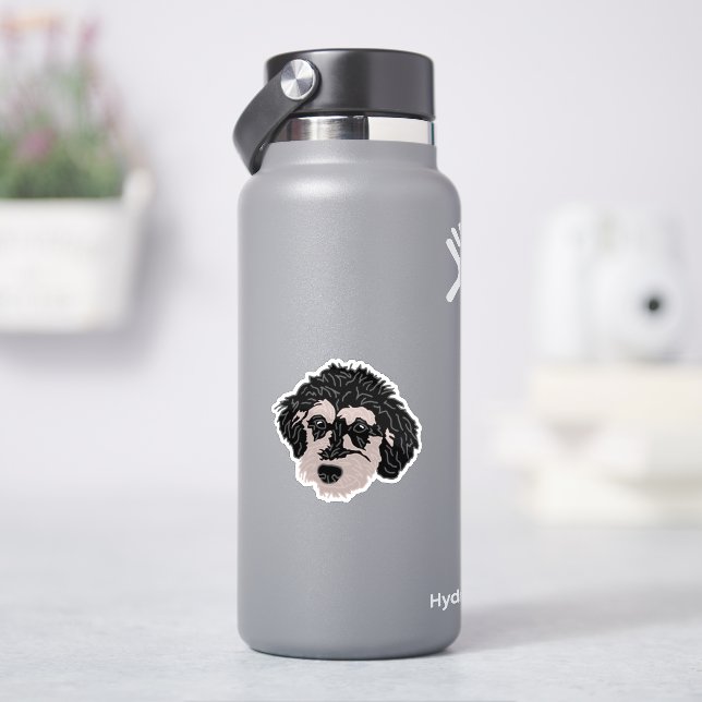 Pegatina Taza para mamá de perro Labradoodle (hidrofrasco)