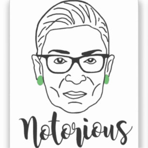 Pegatina Taza RBG Notoria - Ruth Bader Ginsburg