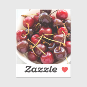 Pegatina tazón de cerezas