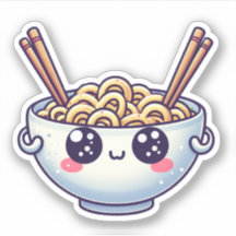 Tazón de fideos kawaii