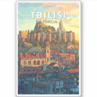 Tbilisi Georgia Ilustracion Viaje al arte