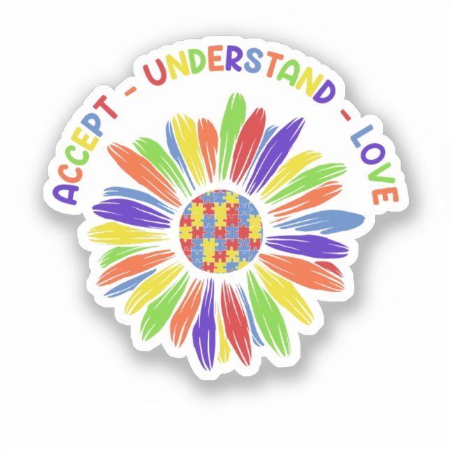 Pegatina TDAH, Abeba del autismo, Salud mental, Conciencia  (Anverso)