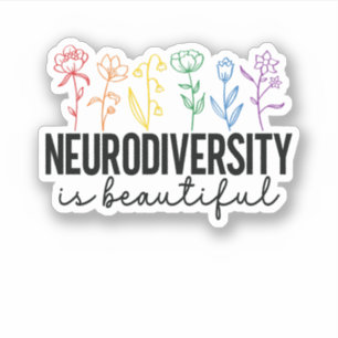 Pegatina TDAH, amante de las plantas, aba del autismo, salu