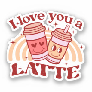 Pegatina Te Amo Un Latte