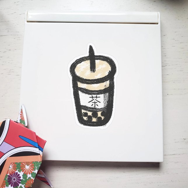 Pegatina Té de burbuja con el clásico kanji (Subido por el creador)