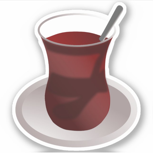 Pegatina Té de Oriente Medio árabe marroquí (Anverso)