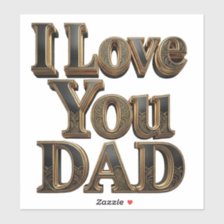 Pegatina Te Quiero Papá Sticker – Regalo Premium del Día de
