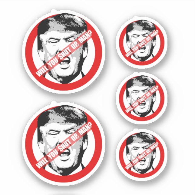 Pegatina ¿Te vas a callar, tío? (Anverso)