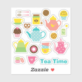 Pegatina Tea Time Sticker Sheet