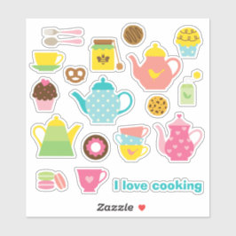 Pegatina Tea Time Sticker Sheet