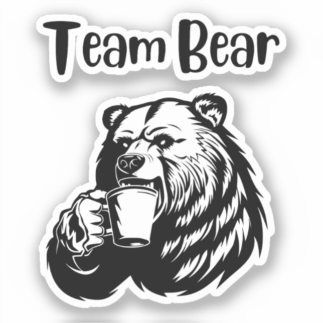 Pegatina Team Bear (Anverso)