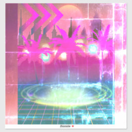 Pegatina Techno City 