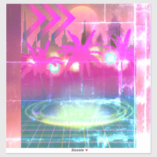 Pegatina Techno City 