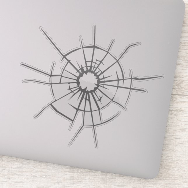 Pegatina Techo de cristal de las feministas | Limpiar Pegat (Detalle)