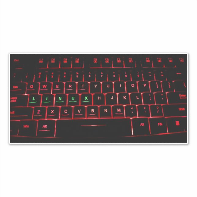 Pegatina Teclado Linux (Anverso)