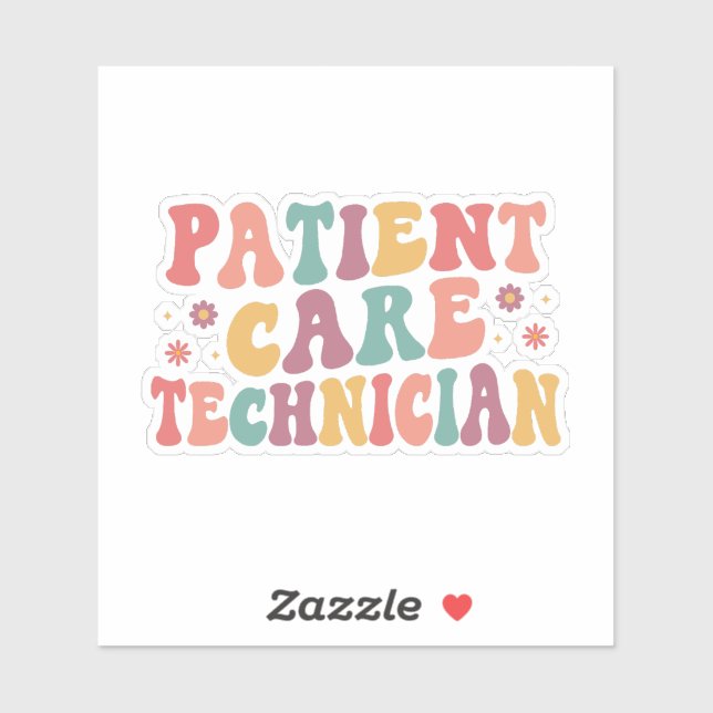 Pegatina Técnico de Atención al Paciente (Hoja)