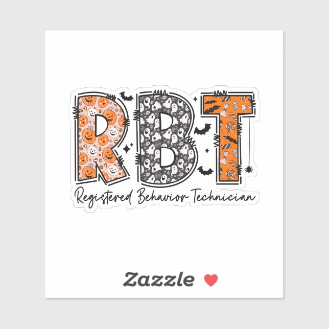 Pegatina Técnico de comportamiento registrado (Hoja)