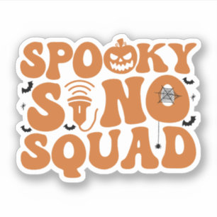 Pegatina Tecnología de ultrasonido de Halloween, sonógrafo 