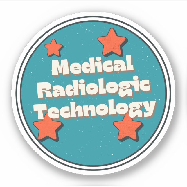 Pegatina Tecnología radiológica médica (Anverso)