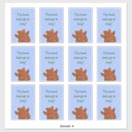 Pegatina Teddy Bear Bookplate