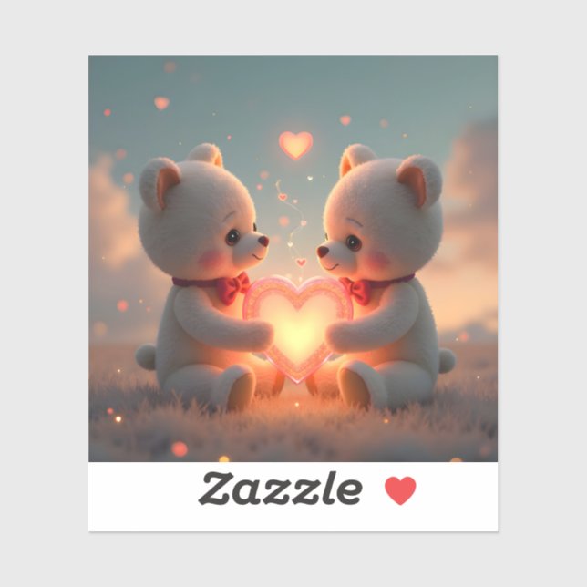 Pegatina Teddy Time Together - Square Vinyl (Hoja)