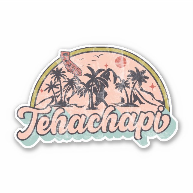 Pegatina Tehachapi, California (Anverso)