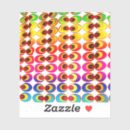 Pegatina Tejidos psicodélicos