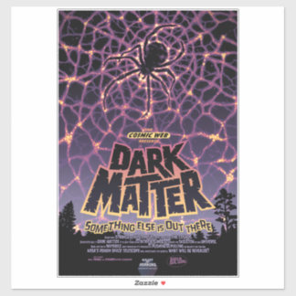 Pegatina Telaraña Cósmica, Galaxia de Horrores de Halloween