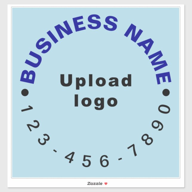 Pegatina Teléfono de negocios en vinilo cuadrado de gran ta (Hoja)