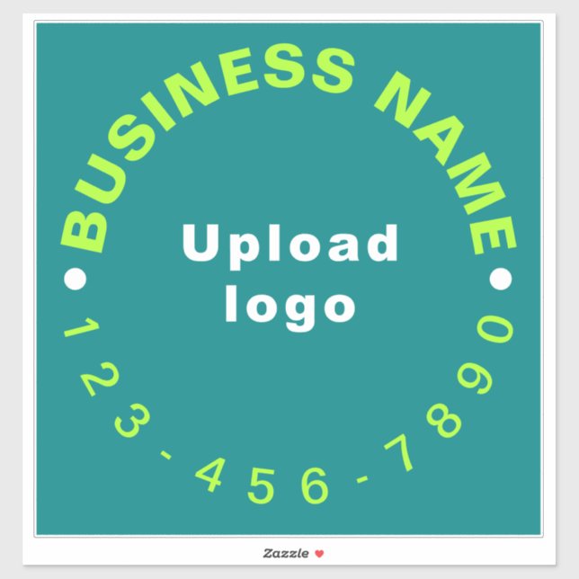 Pegatina Teléfono de Negocios en Vinilo Cuadrado Grande Ver (Hoja)