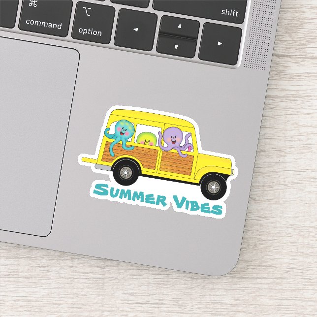 Pegatina Teléfono móvil de pulpo de JollyKins (Detalle)