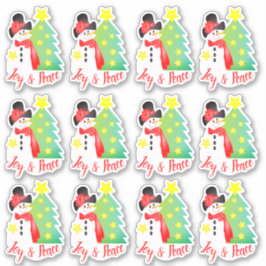 Pegatina Tema artístico de Snowman